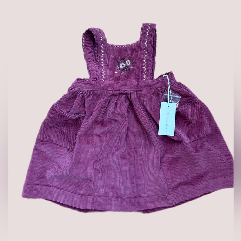 Jamie Kay NWT 6-12 years (girls) Purple Corduroy Dress